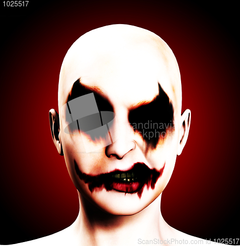 Image of Evil Psychotic Female Clown