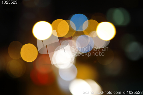 Image of Christmas light background in blur