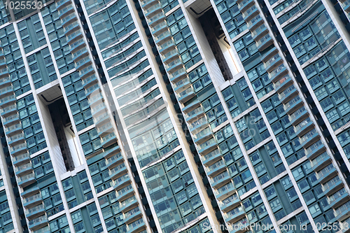 Image of crowded apartment block