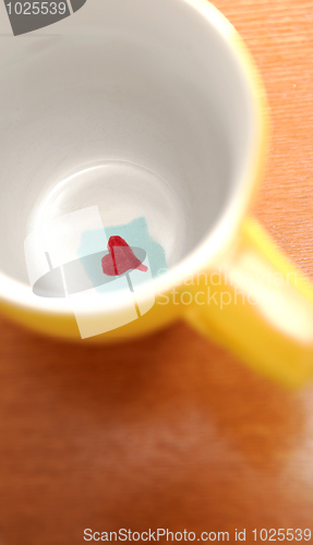 Image of love message in cup