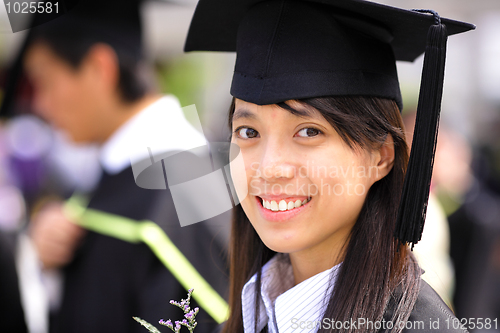 Image of asian girl graduation
