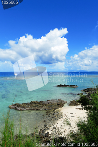 Image of seascape in okinawa japan