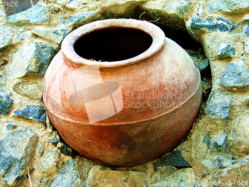 Image of Pot in the wall. Kakopetria. Cyprus