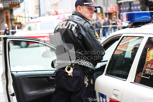 Image of Police officer on duty