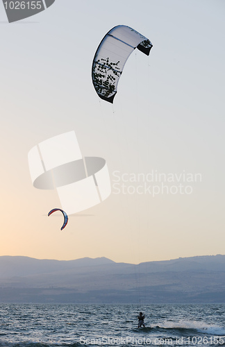 Image of Sky-surfing on lake Kinneret