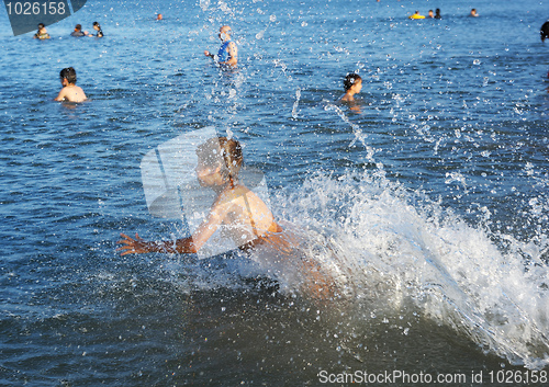 Image of Swimming in lake Kinneret