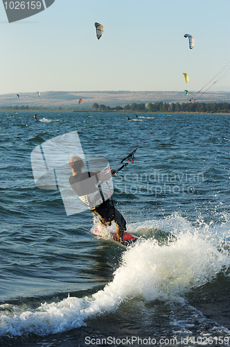 Image of Sky-surfing on lake Kinneret