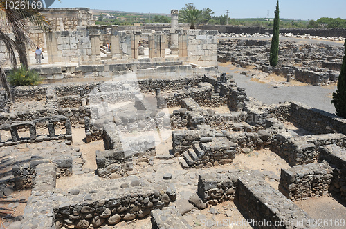 Image of Excavations of the ancient city of Capernaum 