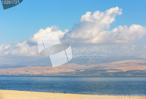 Image of Lake Kinneret at dawn