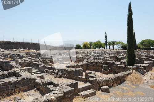 Image of Excavations of the ancient city of Capernaum 