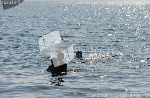 Image of Swimming in lake Kinneret