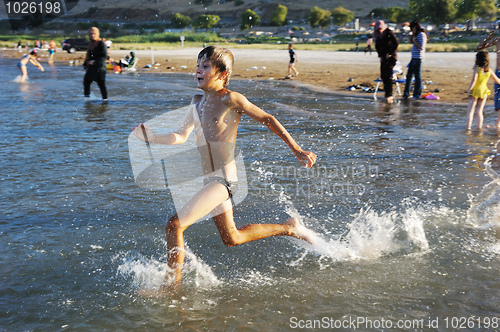 Image of Swimming in lake Kinneret