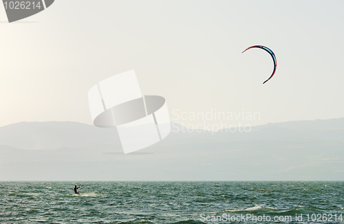 Image of Sky-surfing on lake Kinneret