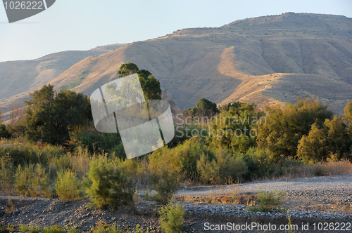 Image of Shore of lake Kinneret in the morning