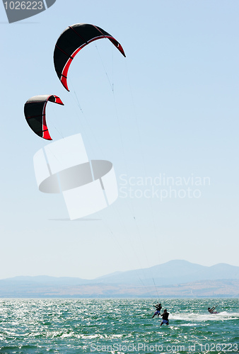 Image of Sky-surfing on lake Kinneret