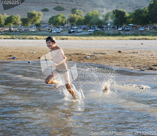 Image of Swimming in lake Kinneret