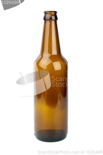 Image of Empty brown beer bottle