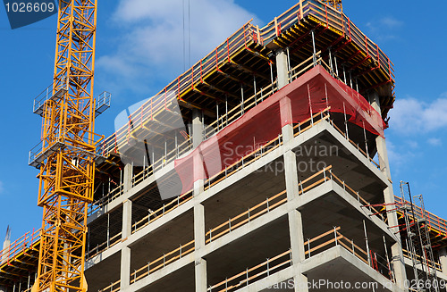 Image of Construction site in Hamburg, Germany, with cranes