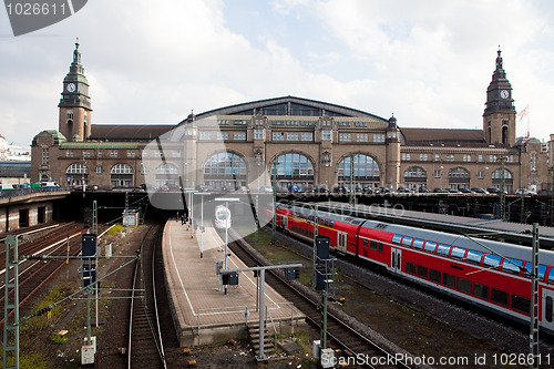 Image of Hamburg Hauptbahnhof (Central railroad station) in Germany