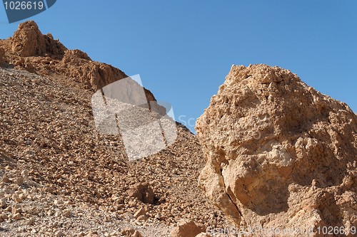 Image of Scenic rocks in stone desert 