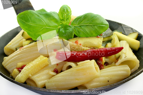 Image of Tortiglione with fiery chili zucchini