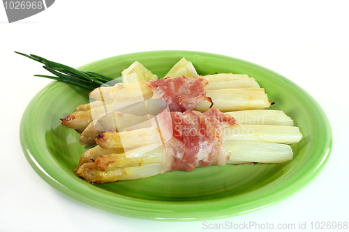 Image of Asparagus in bacon coat