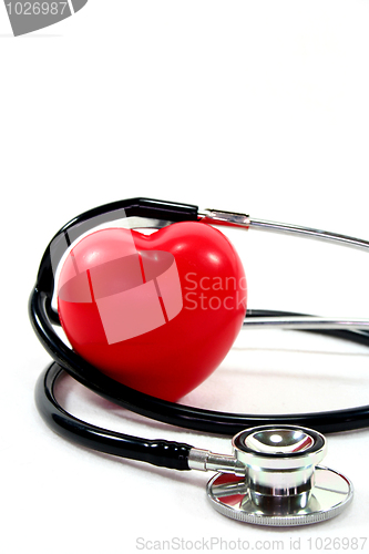 Image of Stethoscope with heart