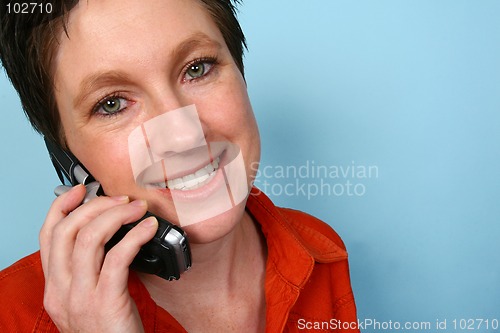 Image of Woman on phone