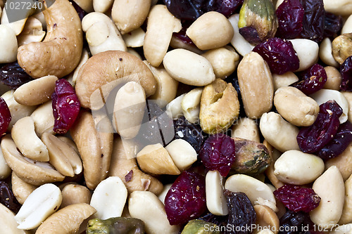 Image of mixed nuts and dried fruits 