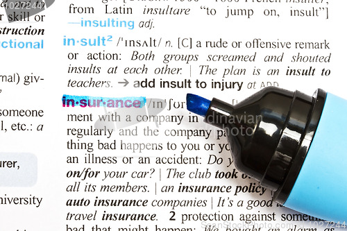 Image of The word "Insurance" 