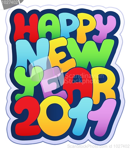 Image of Happy New Year sign 2011