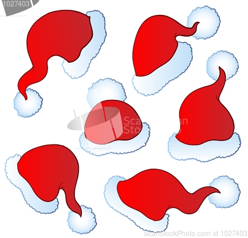 Image of Various Christmas hats 1