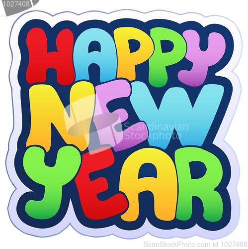 Image of Happy New Year sign