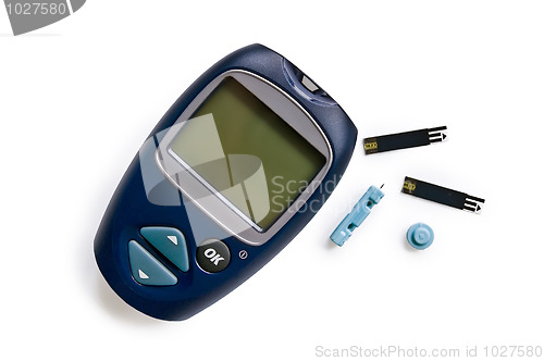 Image of Blood glucose meter with strips