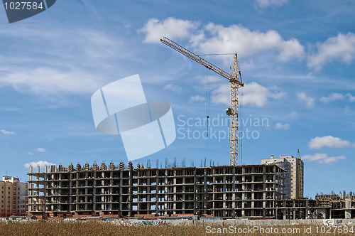 Image of Building with a crane
