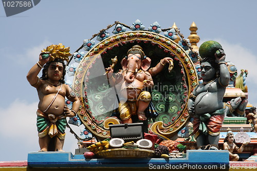 Image of Ganesh sculpture at tempel in Chennai