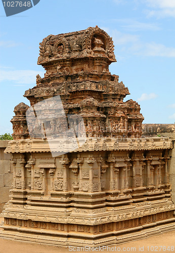 Image of Vittala temple in Hampi, Karnataka province, South India, UNESCO world heritage site.