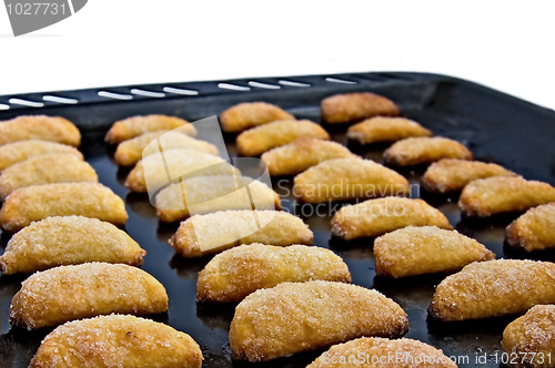 Image of Homemade cookies in the pan