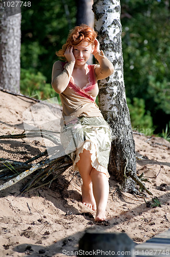 Image of Woman in dune