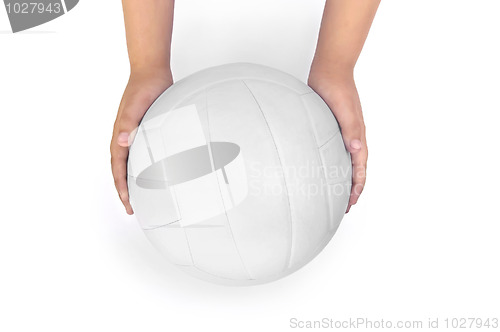 Image of Volleyball in the hands of