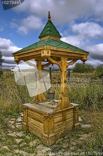 Image of Wooden draw-well