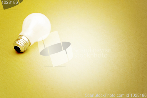 Image of Background with lit lightbulb