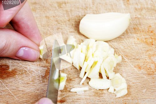 Image of Chopping the Garlic