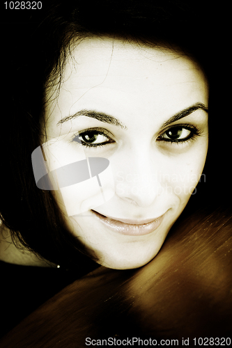 Image of Beautiful woman with great eyes.