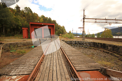 Image of Railroad stable,