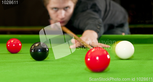 Image of Playing snooker