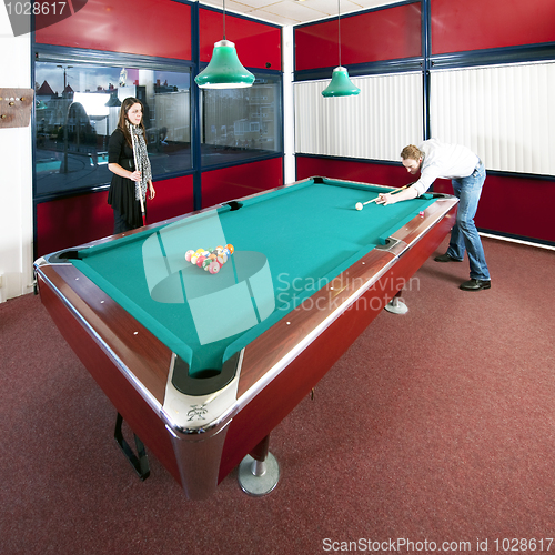 Image of Playing pool