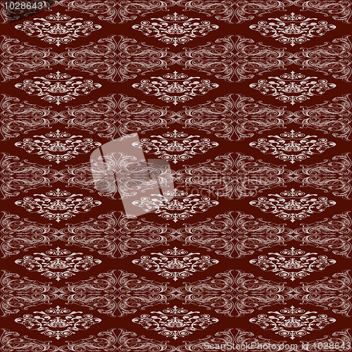 Image of Seamless wallpaper of classic floral pattern 