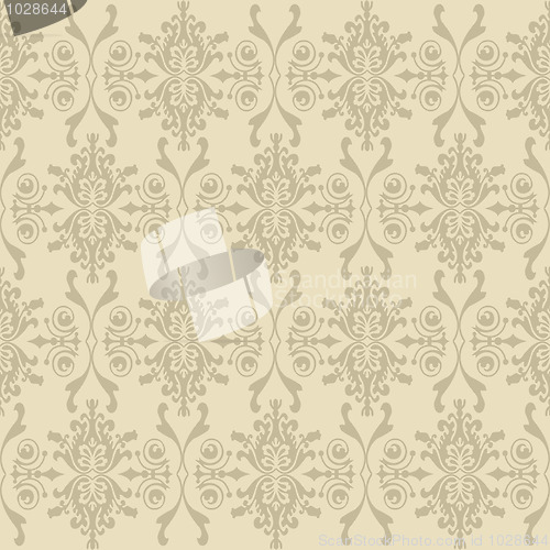 Image of Seamless wallpaper of classic floral pattern 