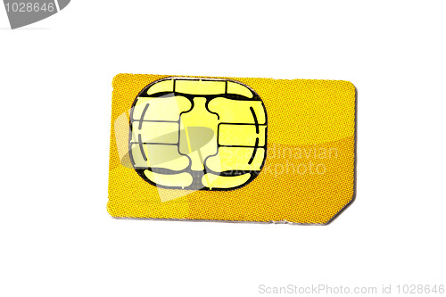 Image of Sim card for mobile phone 